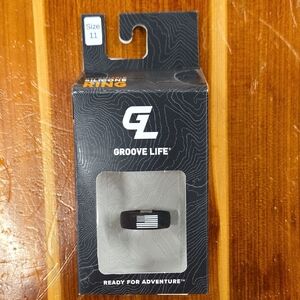 Groove Life Black Silicone Ring for Men